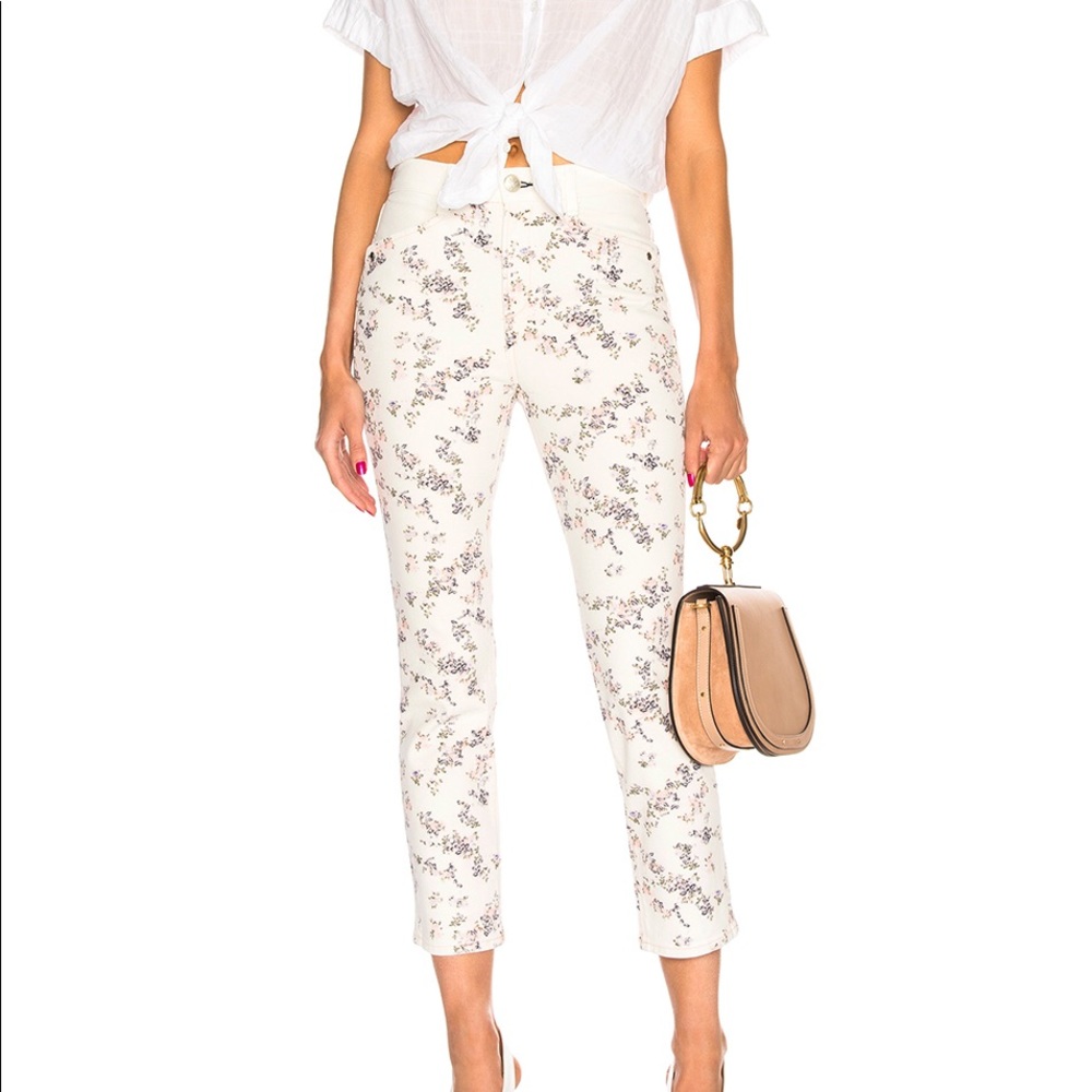 NWT rag & bone Ellie floral jeans